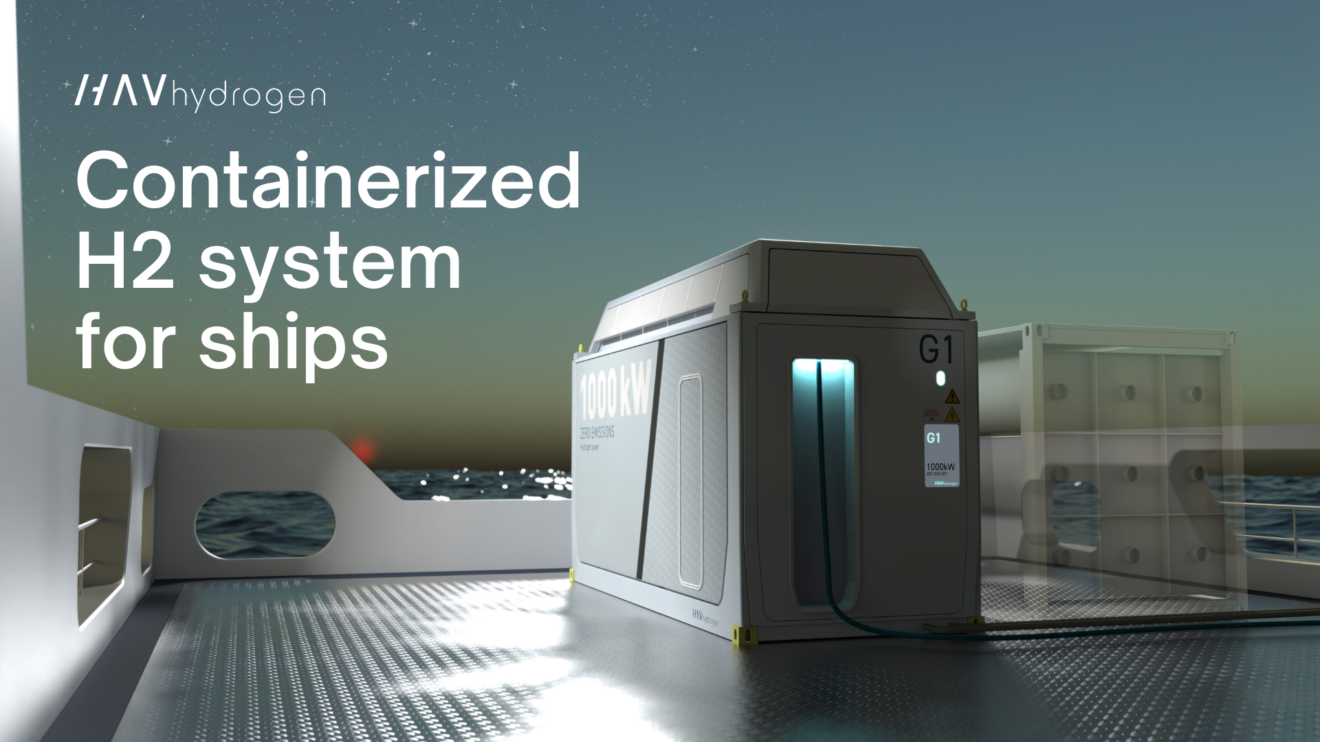 HAV Hydrogen | Containerized H2 system for ships